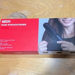Tymo Flipro Hair Straightener Brush in Red